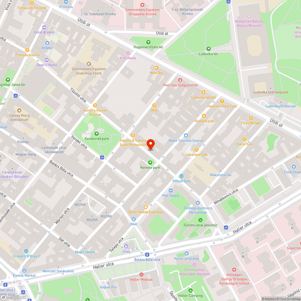 Elhagyott autó a Tűzoltó utcában bejelentés helye