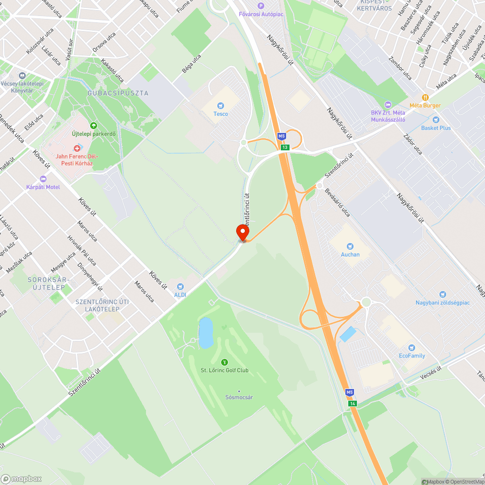 Elhanyagolt kereszteződés bejelentés helye