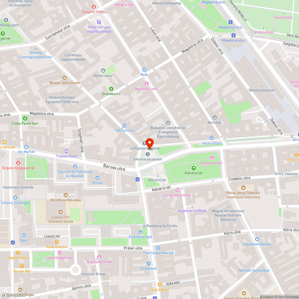 Összefirkált utcabútor bejelentés helye