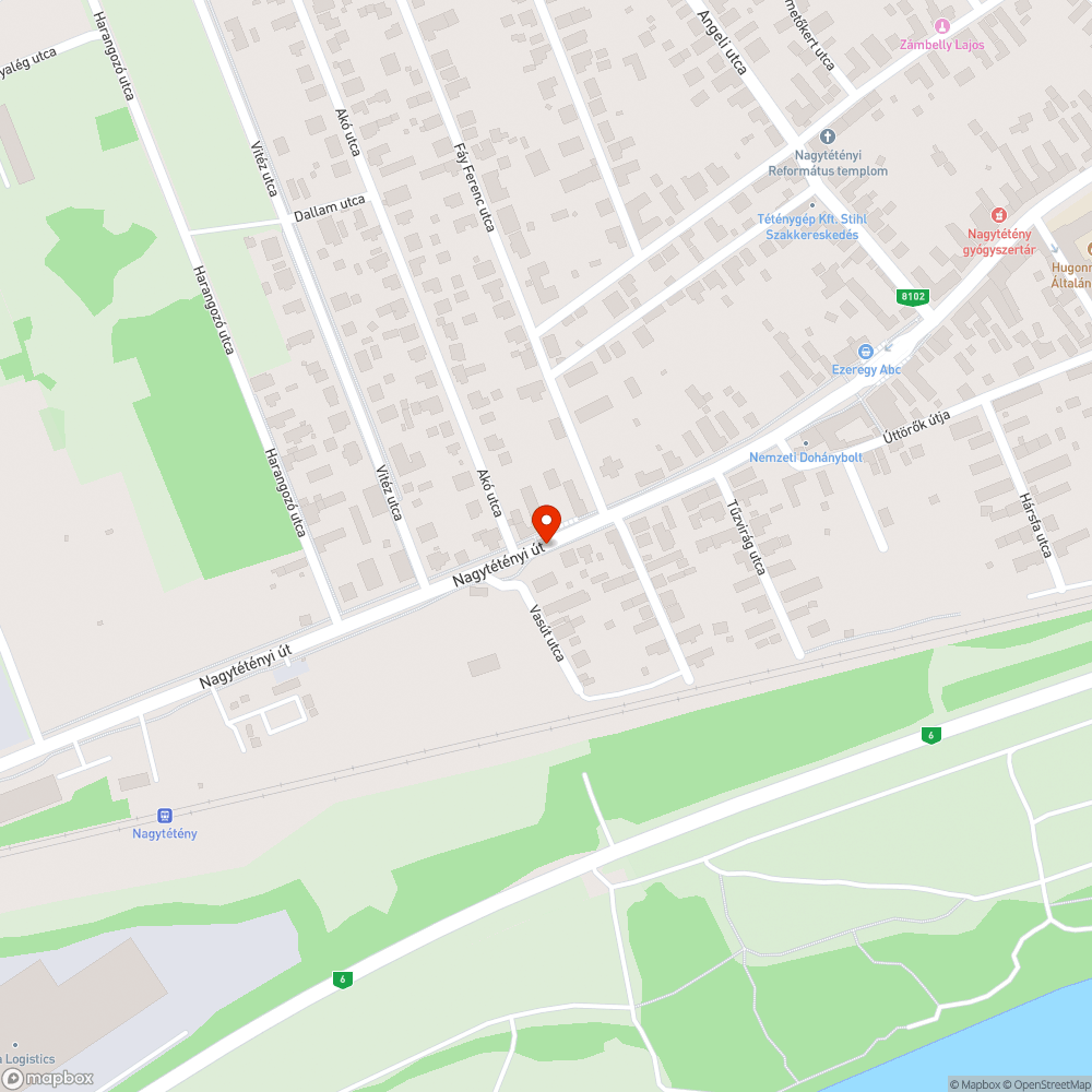 Buszmegálló betört üveg bejelentés helye