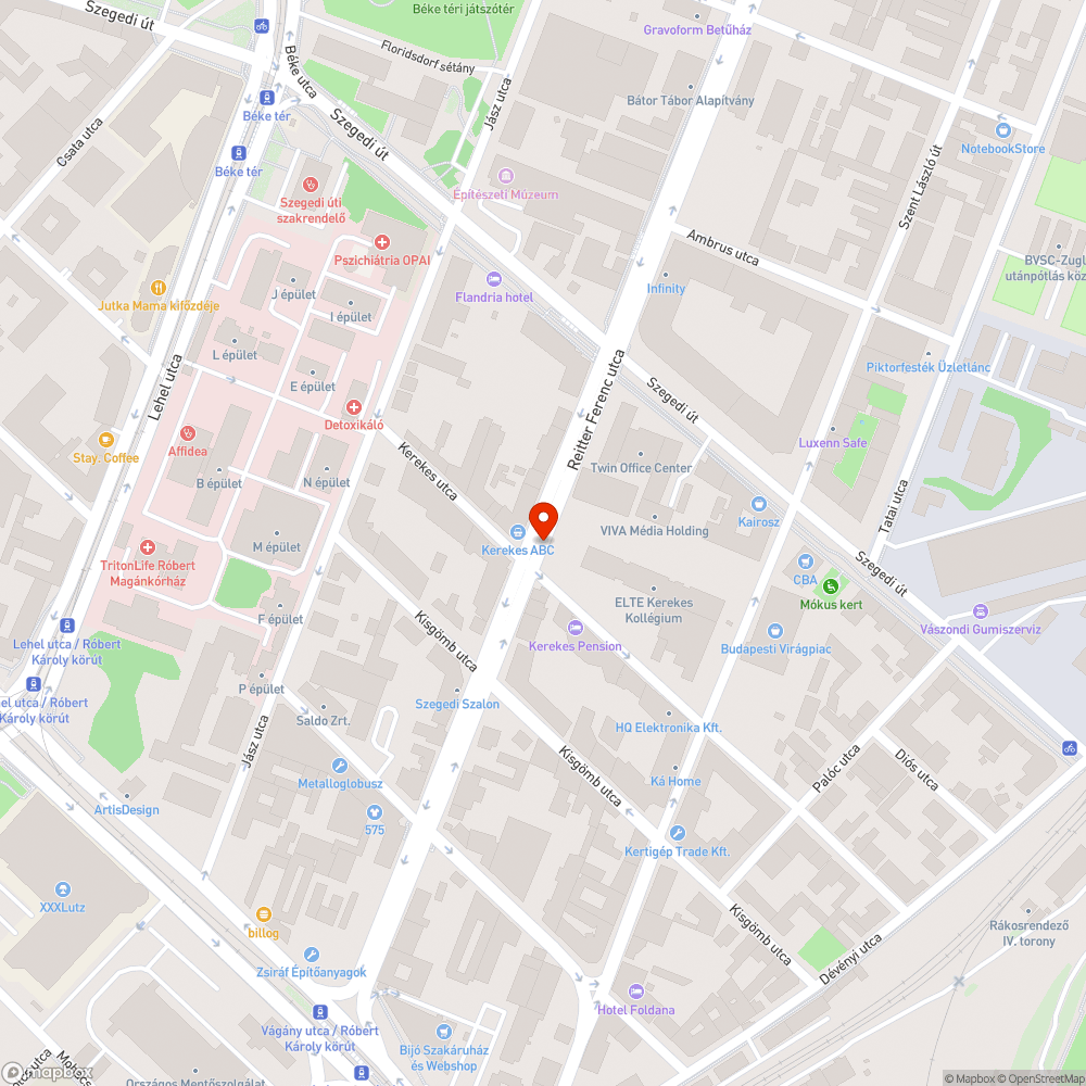 Tócsa bejelentés helye