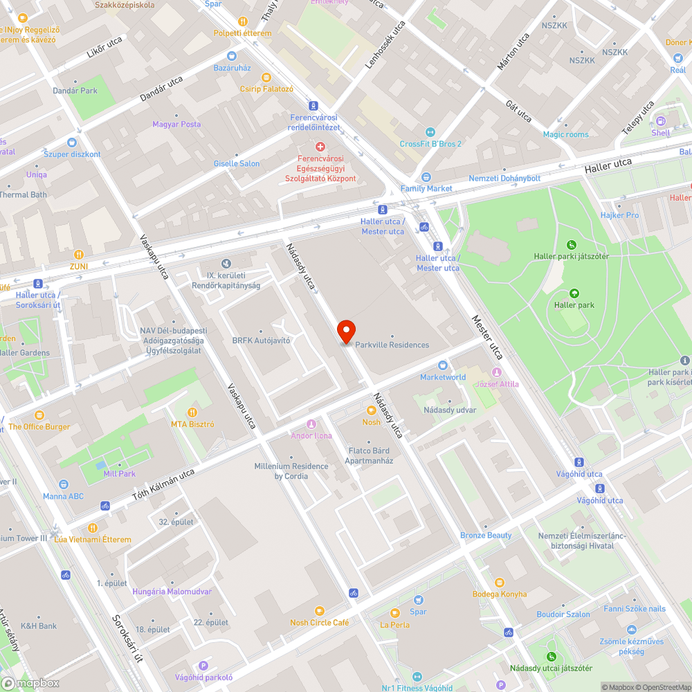 Kiszáradt fa bejelentés helye