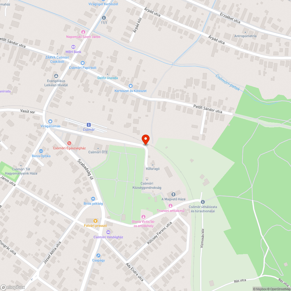 Veszélyes lépcső bejelentés helye