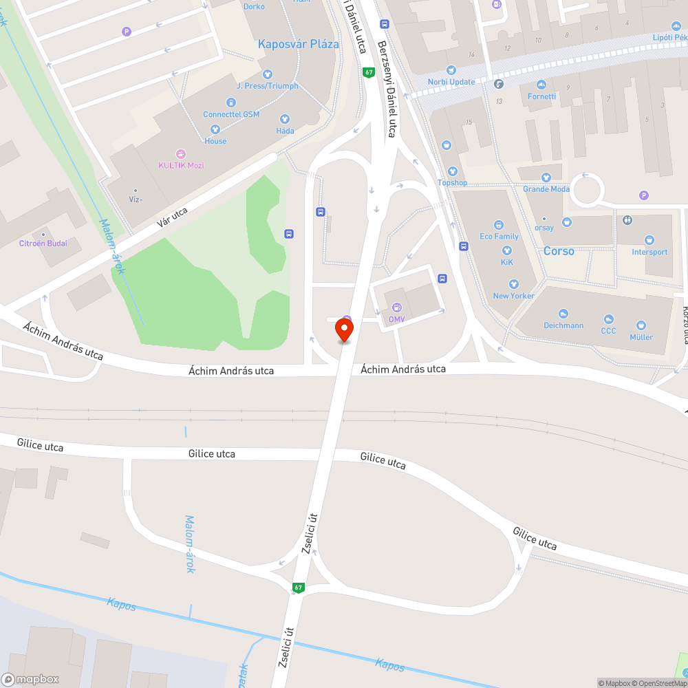 Nincs csapadékvíz elvezetés a Berzsenyi felüljárón bejelentés helye