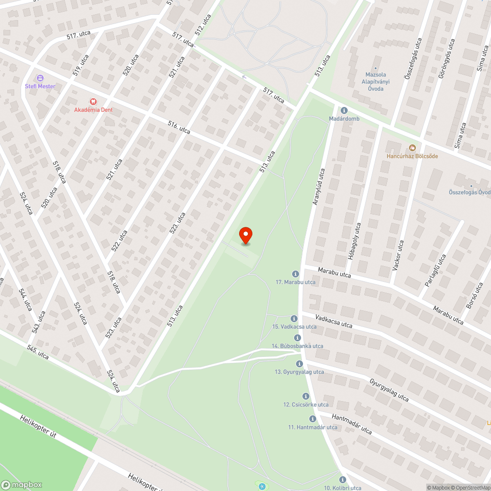 Gazos járda az emlékhelynél bejelentés helye