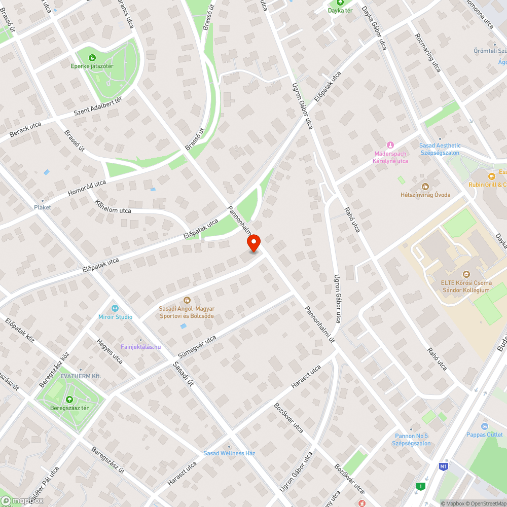 Hársmajor utca 1. hiányzó fák bejelentés helye