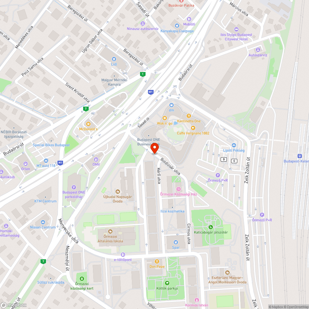 Botlásveszély a Boldizsár utcában bejelentés helye