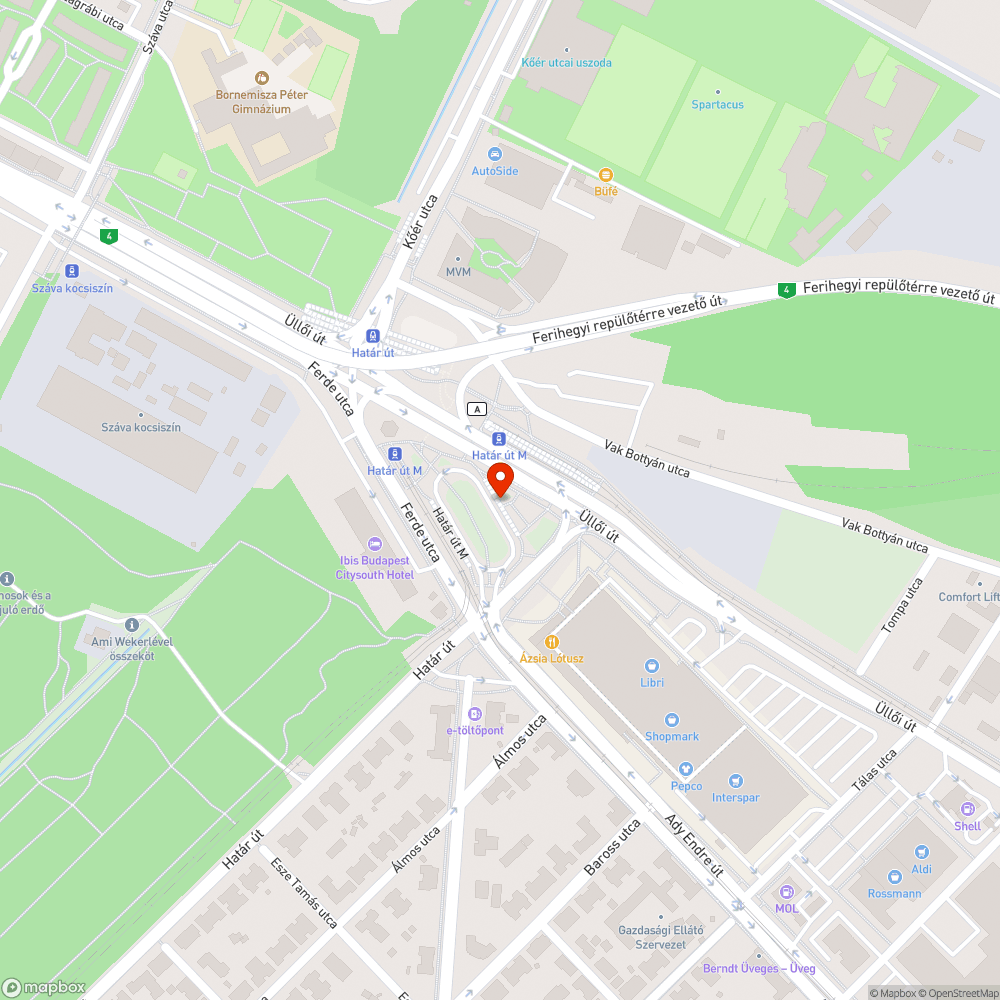 Gazos buszváró bejelentés helye