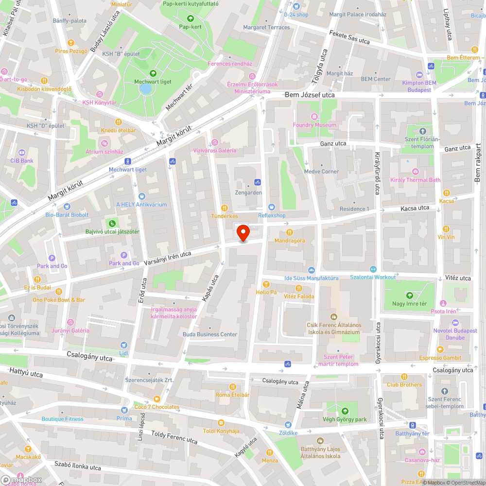 Szúrós sövénnyel benőtt járdaszakasz bejelentés helye