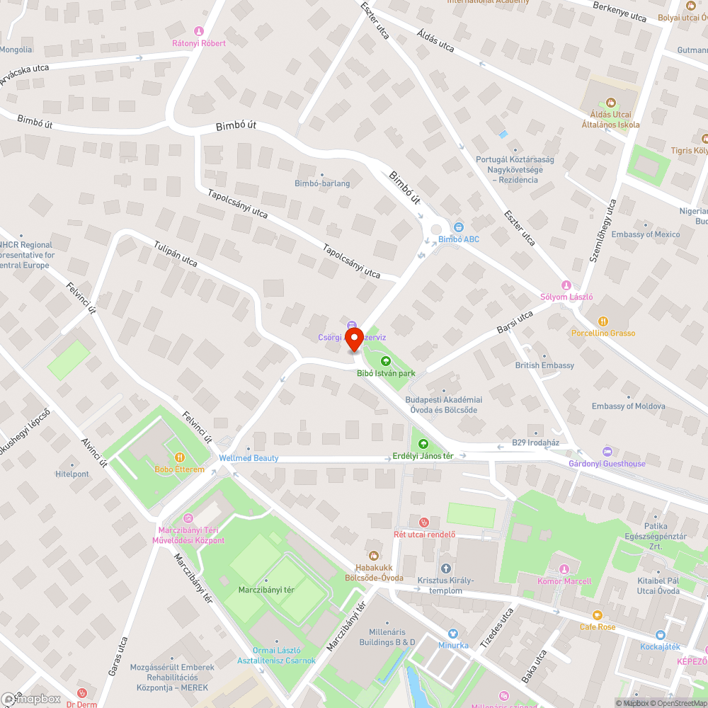 Letört faág bejelentés helye