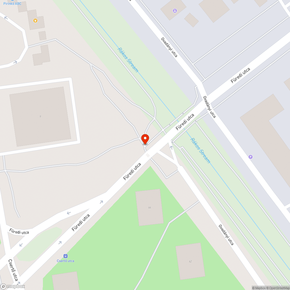 Fejmagasságban belógó faágak bejelentés helye