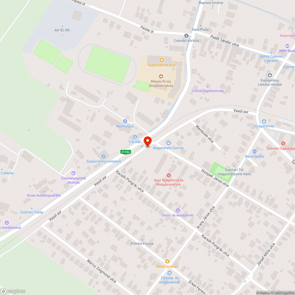 Majdnem kidől a közvilágítás betonoszlopa bejelentés helye