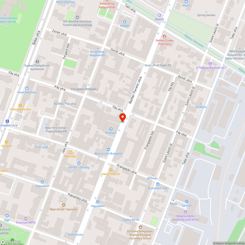 Balesetveszélyes sövény a Reitter Ferenc utcán bejelentés helye