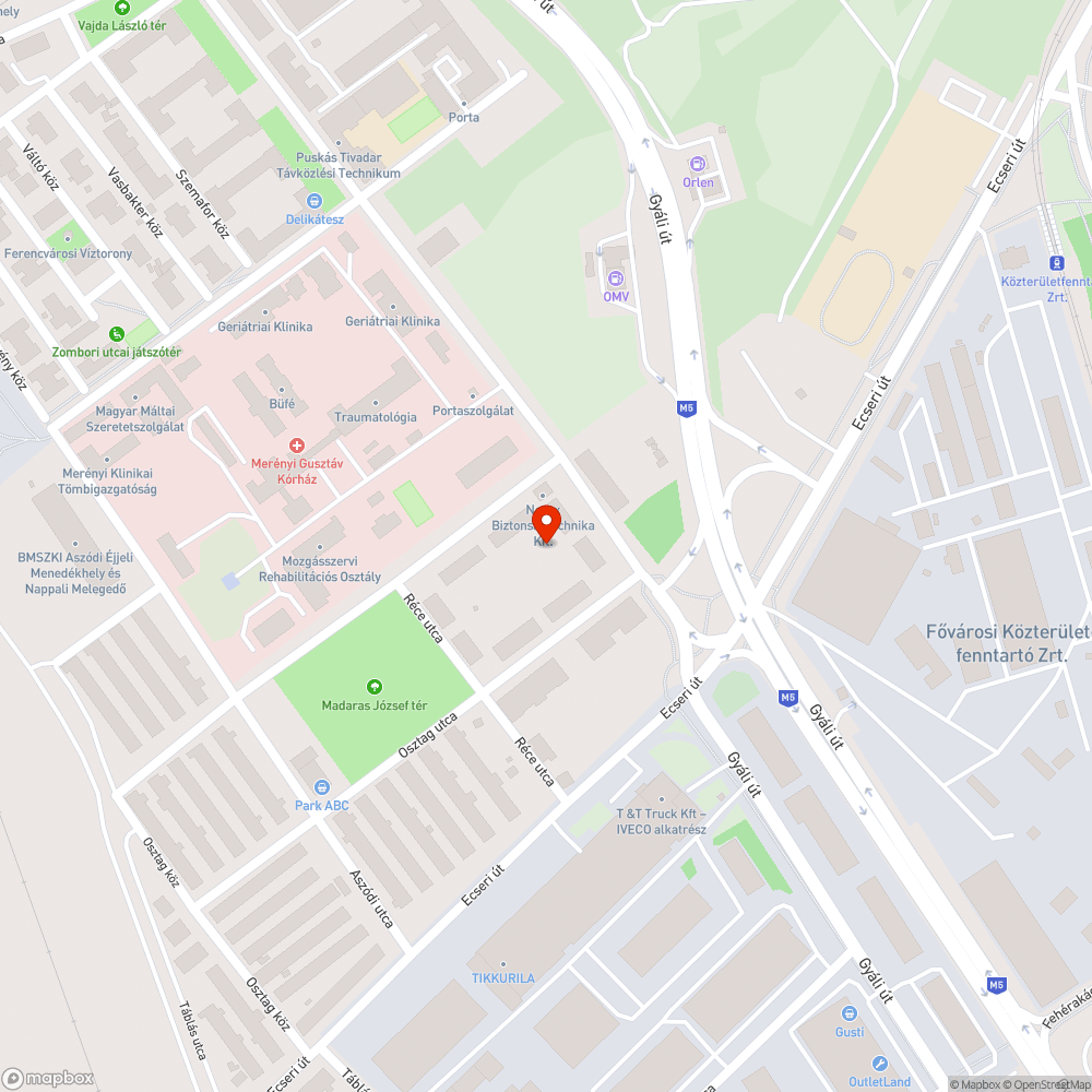 Illegálisan lerakott szemét bejelentés helye