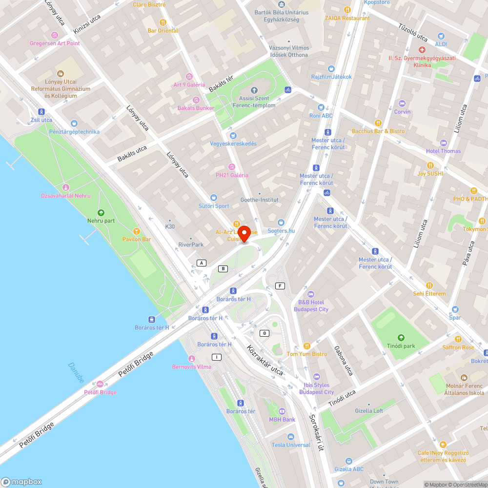 Kötelező haladási irány - Lónyay utca bejelentés helye