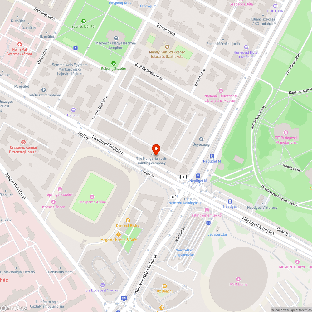 M30 busz forduló bejelentés helye