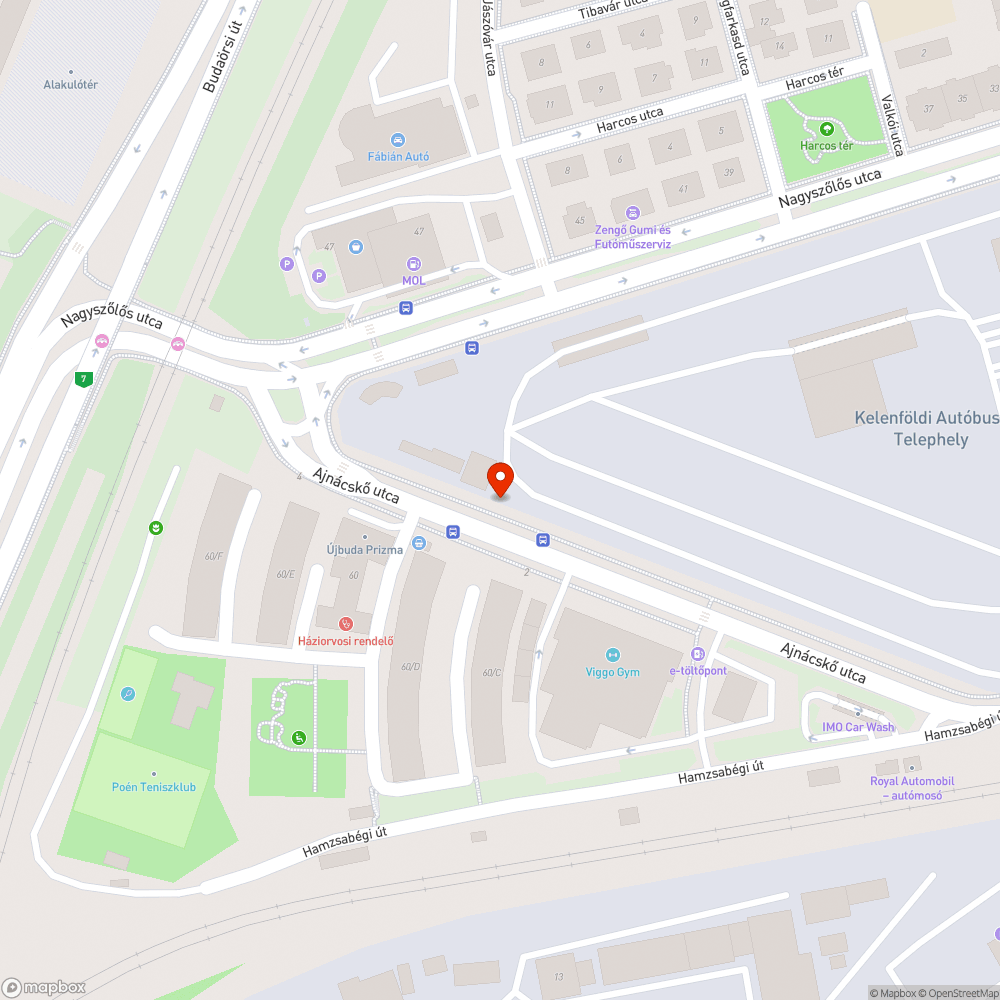 Hiányzó fák az Ajnácskő út mellett bejelentés helye