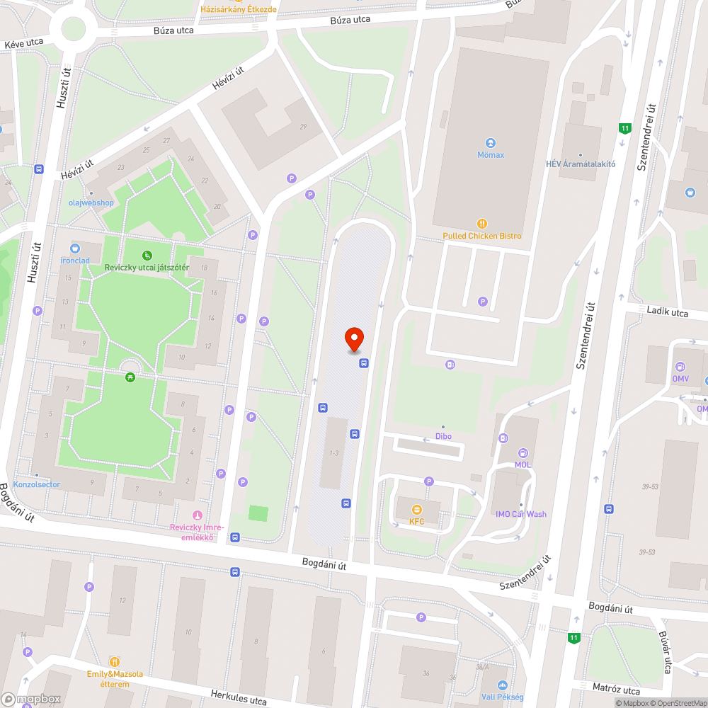 Hatalmas kátyúk bejelentés helye