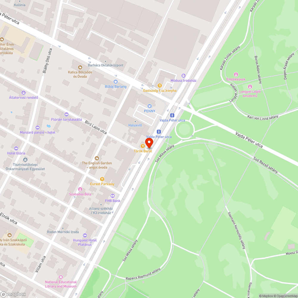 Sárga színű BKK busz bejelentés helye