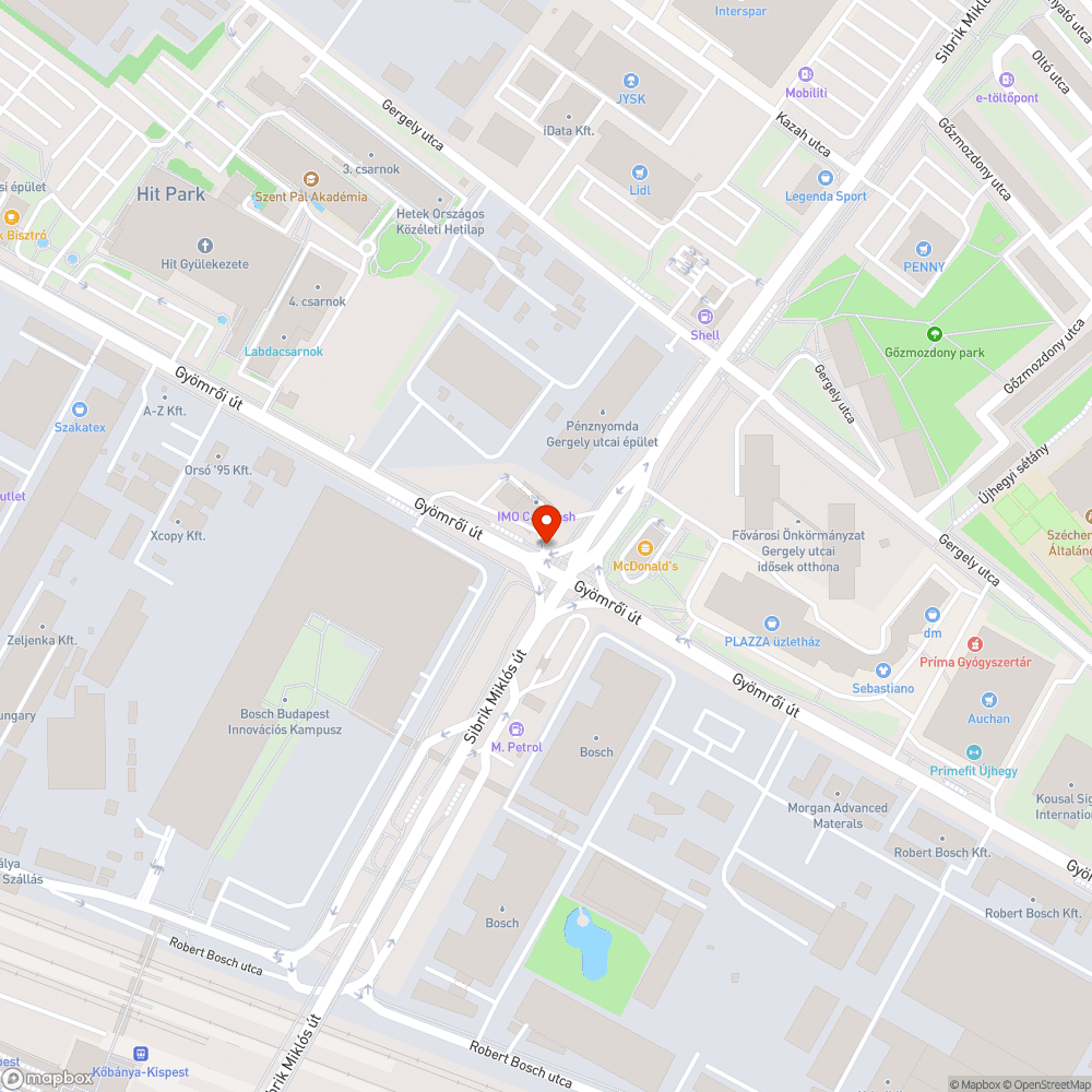 Elveszett fényterelők bejelentés helye