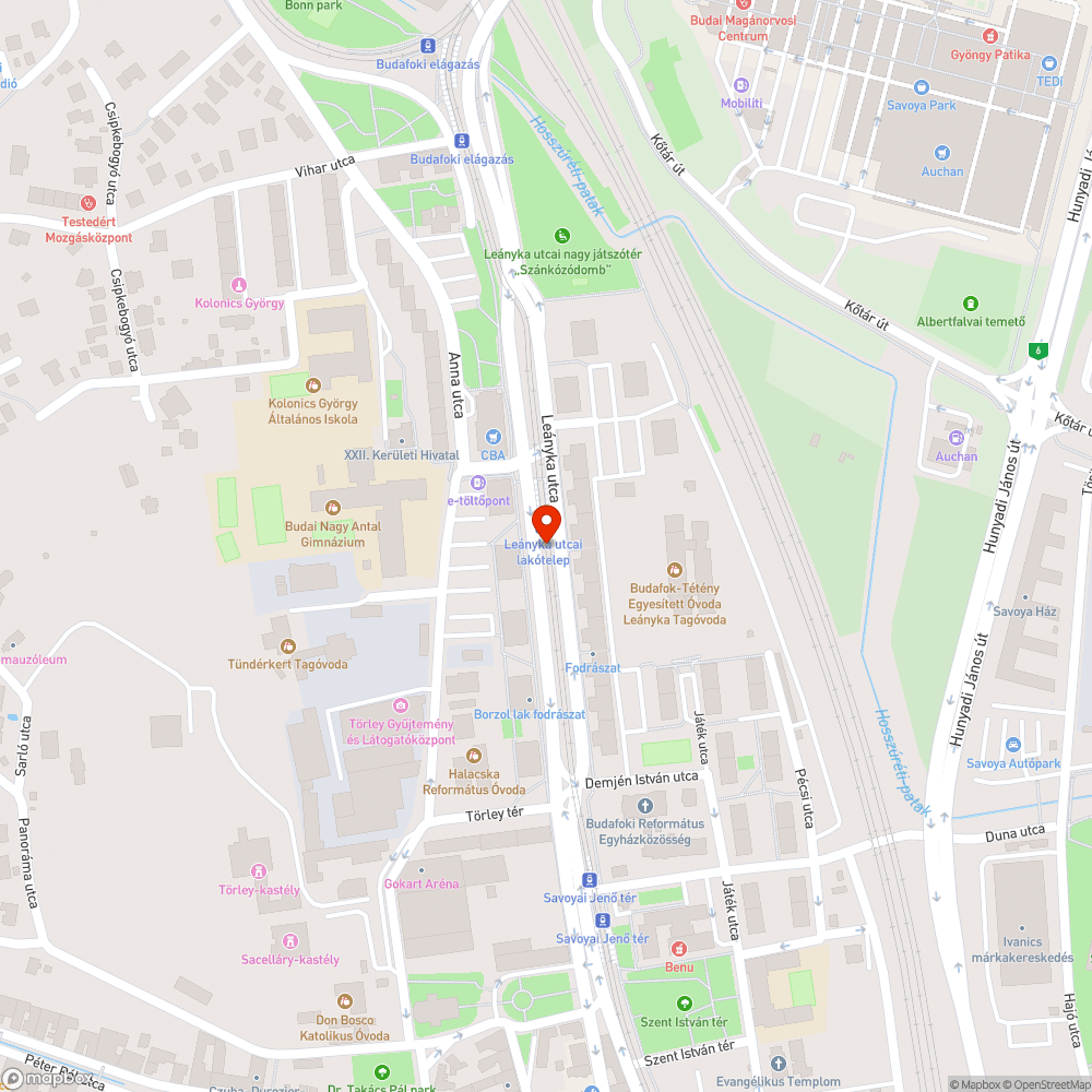 Villamosmegálló korlát bejelentés helye