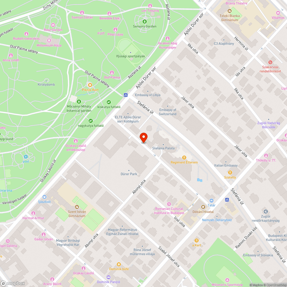 Kátyú bejelentés helye