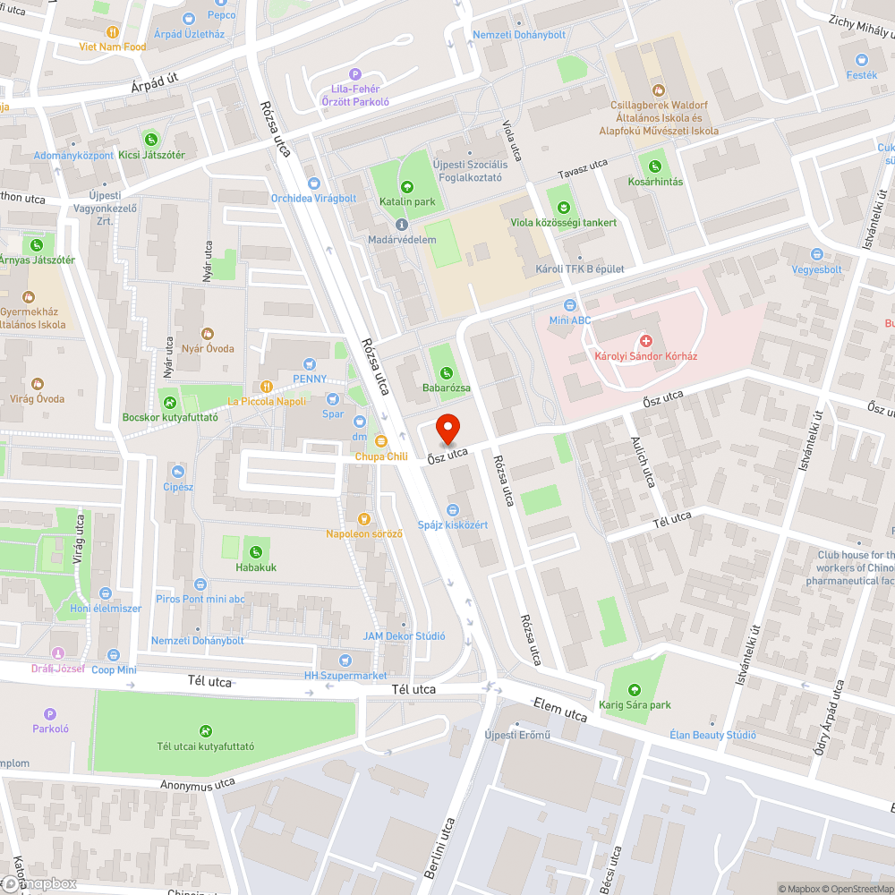 Balesetveszélyes kátyú bejelentés helye