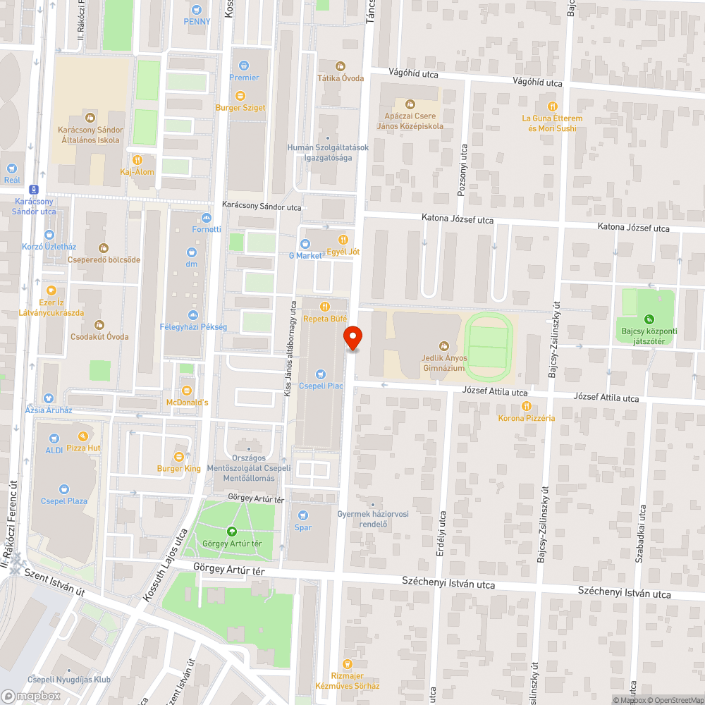 Kiszáradt fa (Zöld Sziget Program 3.) bejelentés helye