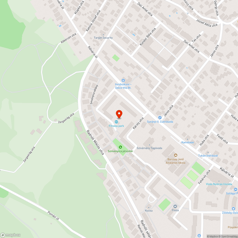 Kiszáradt fa bejelentés helye