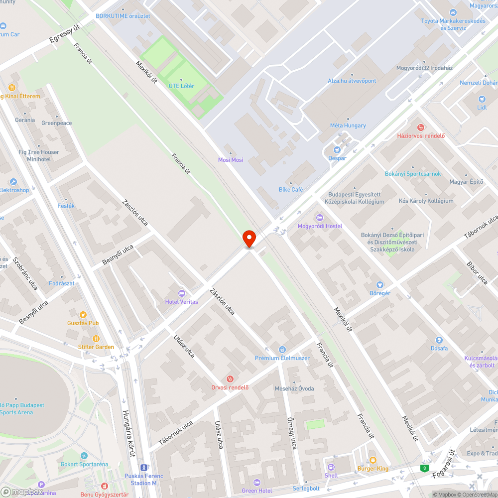 Túlméretes gaz miatt nem belátható kereszteződés bejelentés helye