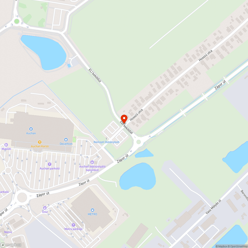 Kerékpárosokra és autókra veszélyes útszakasz bejelentés helye