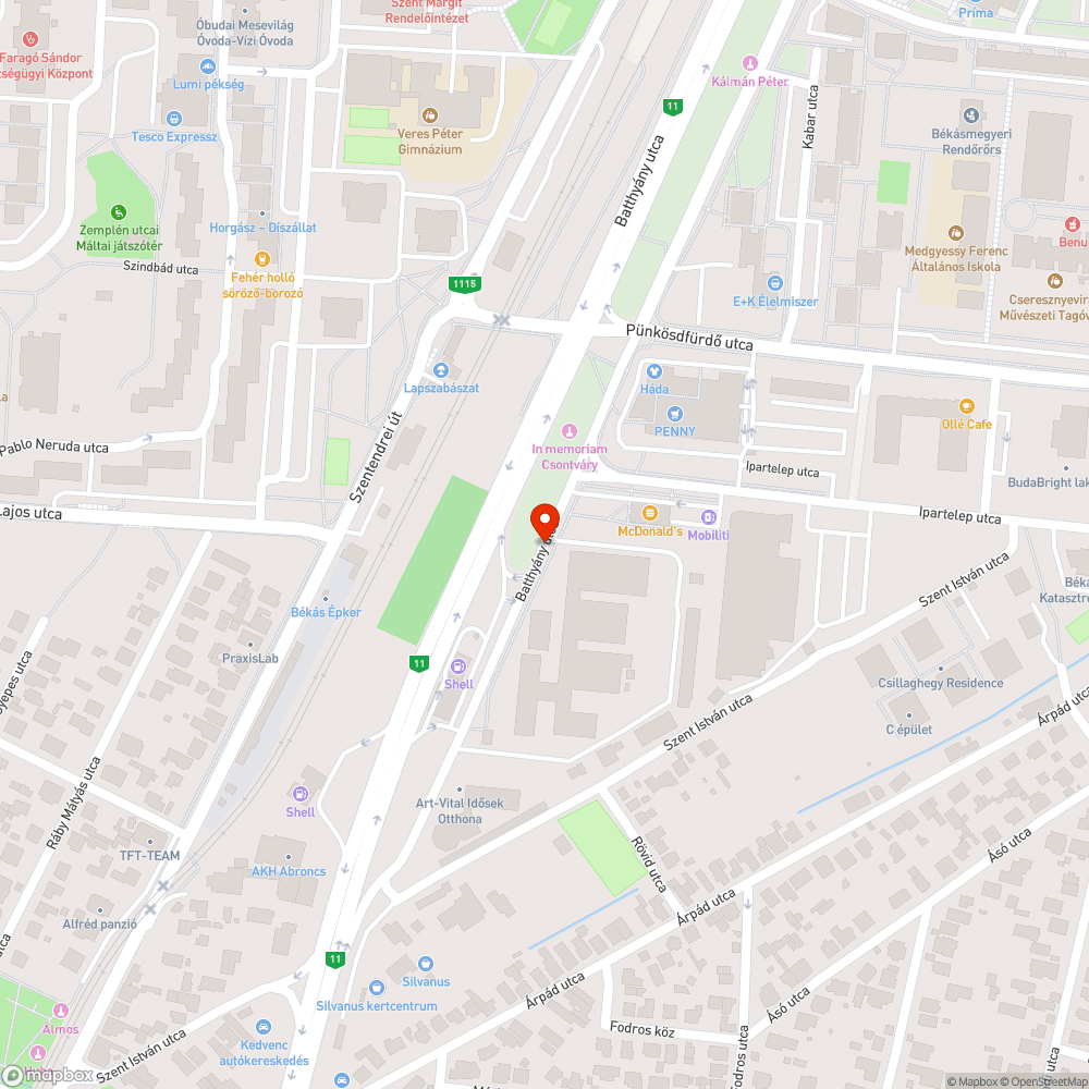 Beszakadó fedlap bejelentés helye