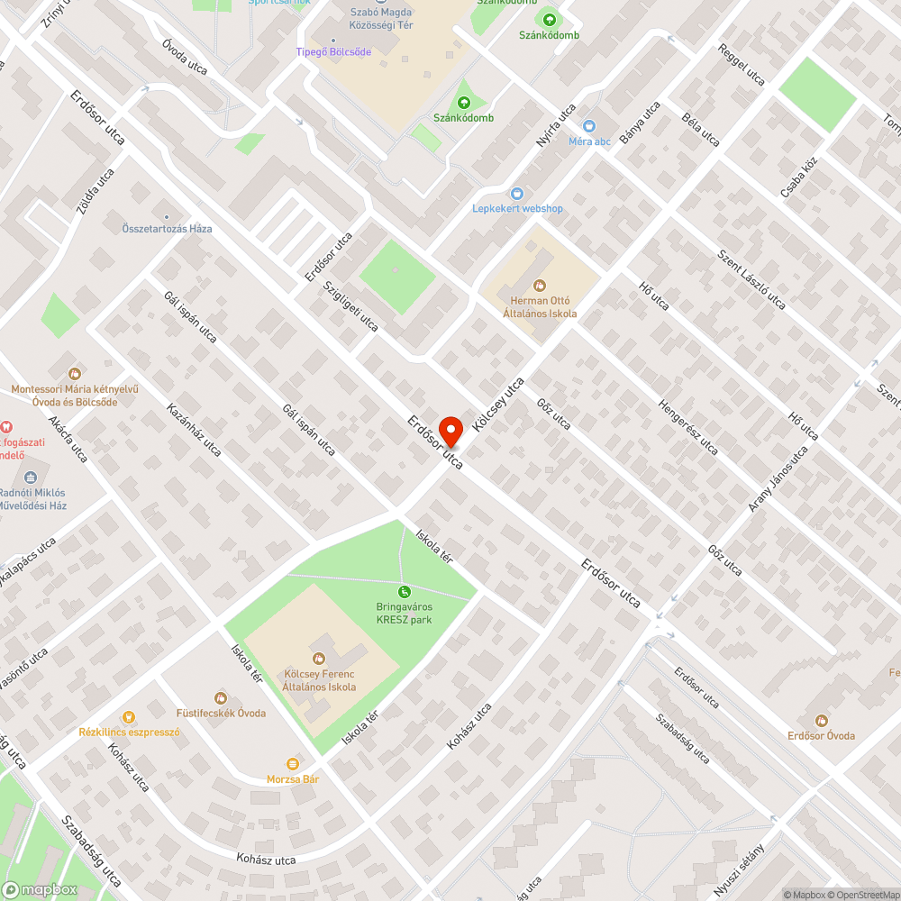 Eldugult víznyelők bejelentés helye