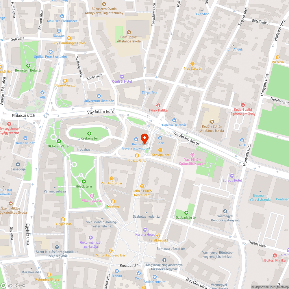 Üres virágládák bejelentés helye