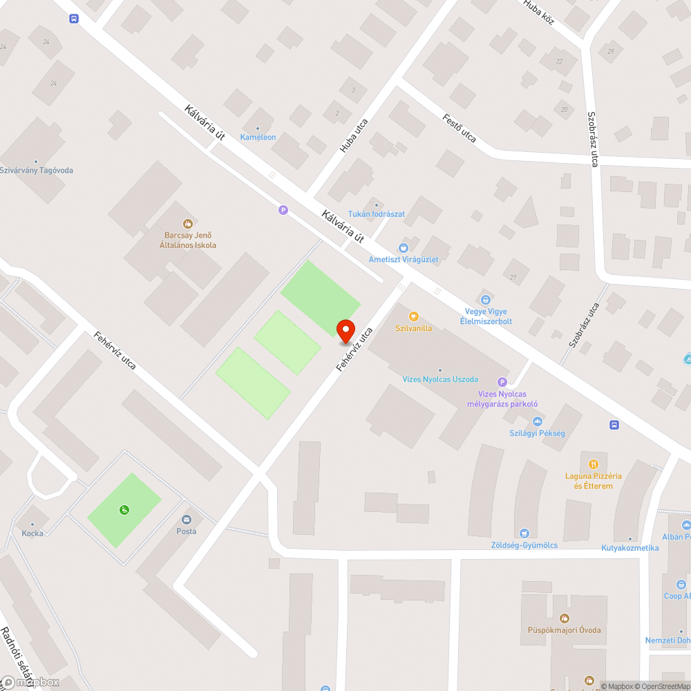 Kátyú az úton bejelentés helye