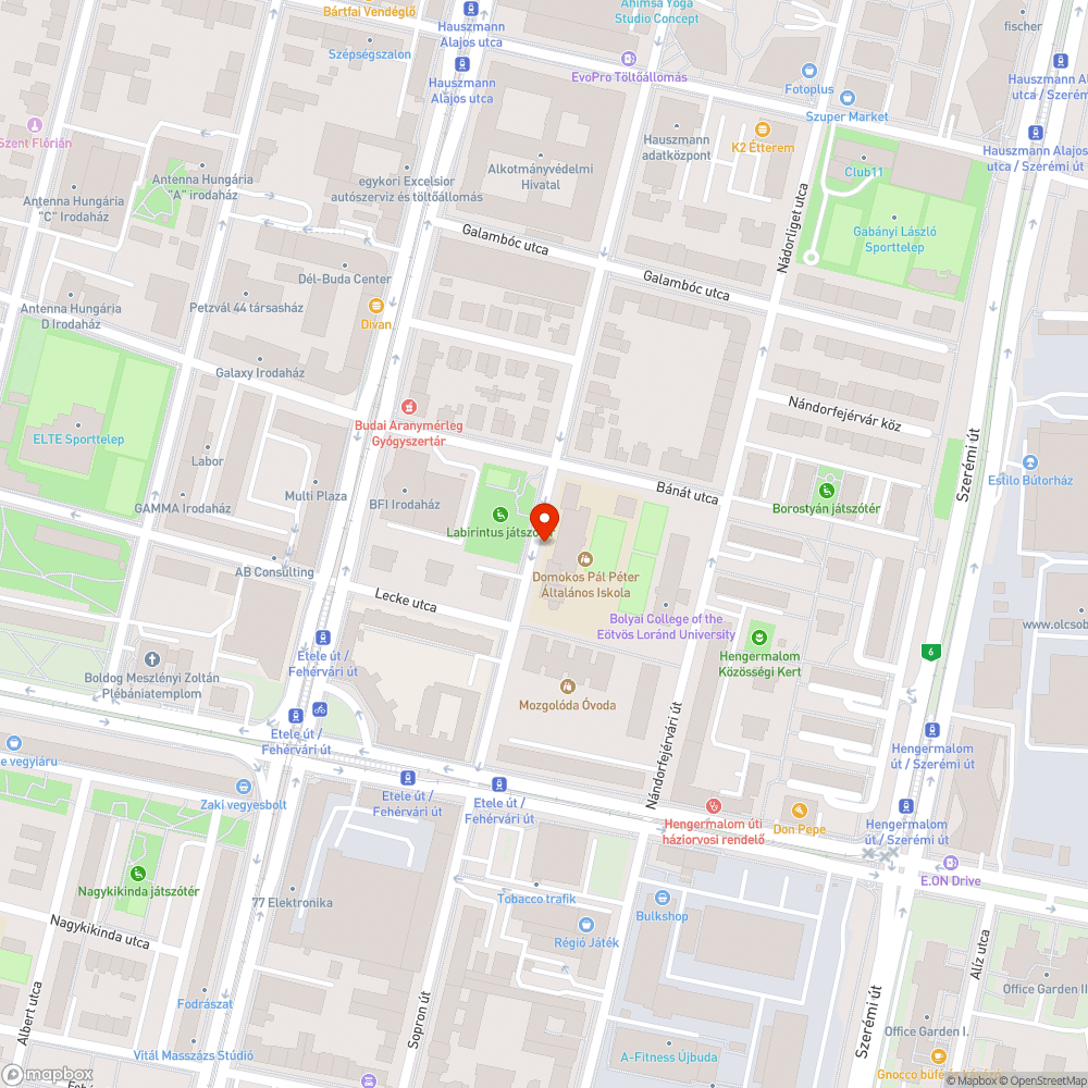 Játszótér zárak, hinta bejelentés helye