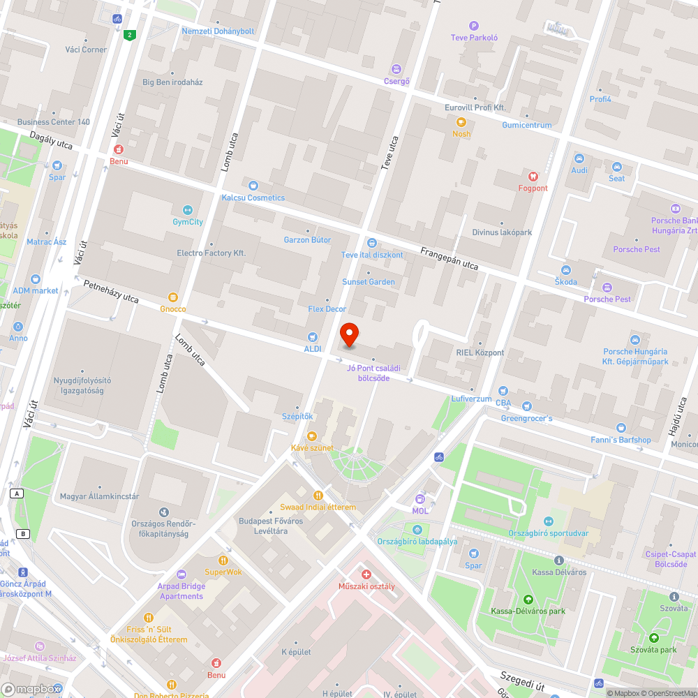 Összetört Trafóház bejelentés helye