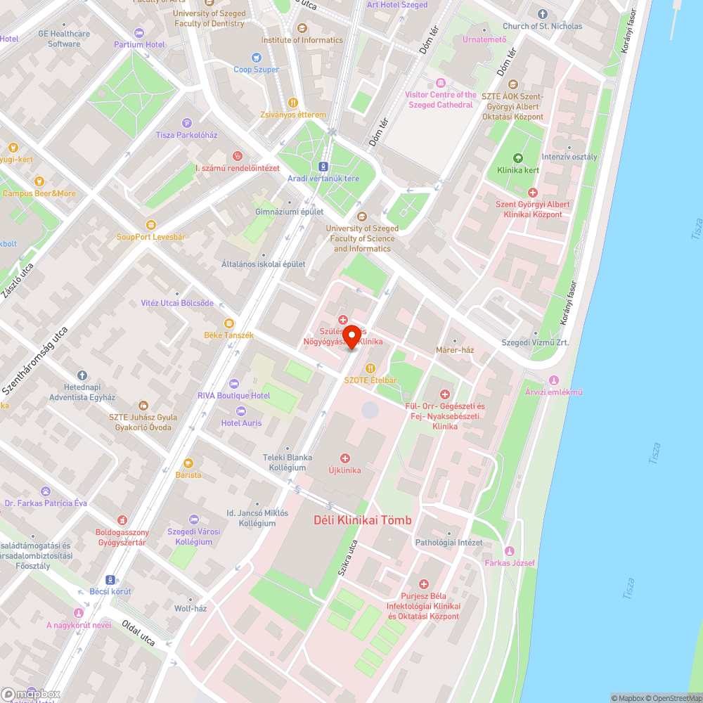 Üres fahely a Klinikáknál bejelentés helye