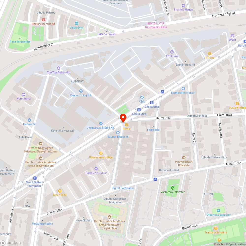 Elhagyott járművek a Ballagi Mór utcában bejelentés helye