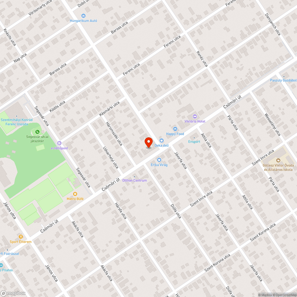 Beszakadt fedél bejelentés helye