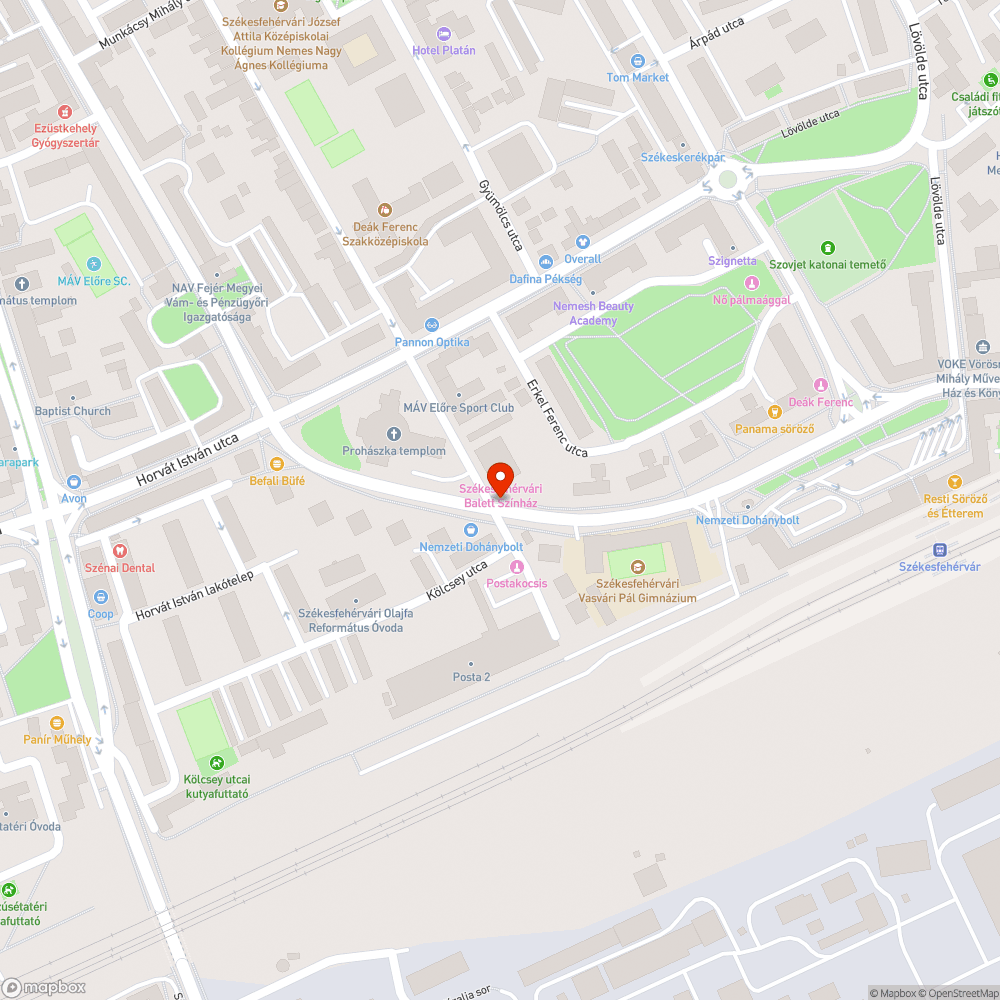 Elektromos arborétum bejelentés helye