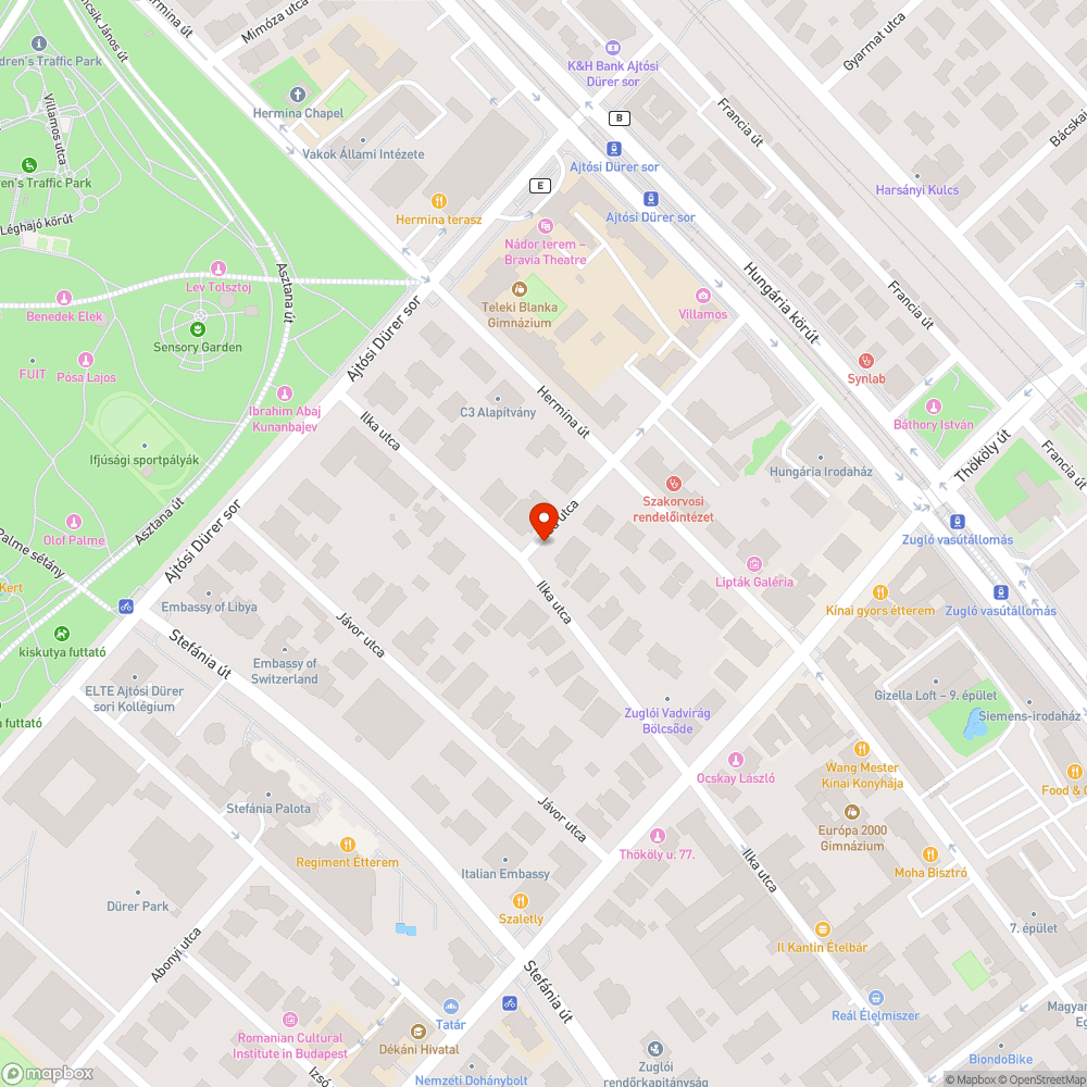 Üres fahely bejelentés helye