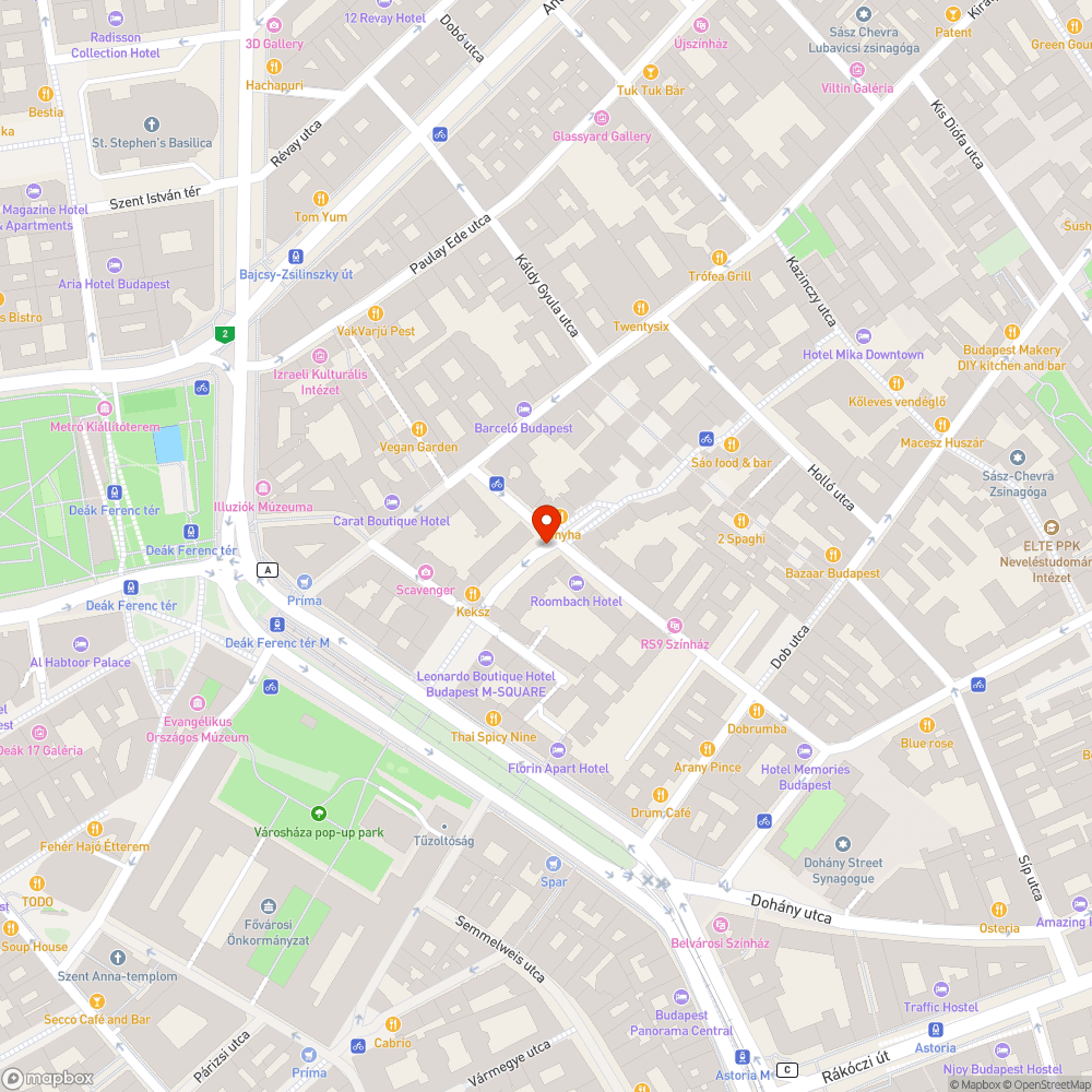 Hangos üvegcsörömpölés Belső-Erzsébetvárosban hajnalban (és továbbra is tolerálhatatlan éjszakai zaj...) bejelentés helye