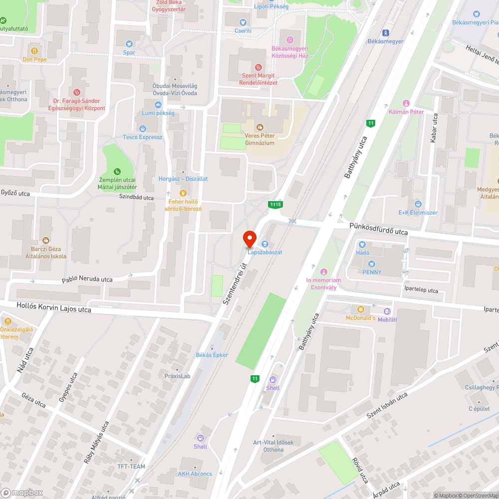 Hiányzó esőbeálló itt is bejelentés helye