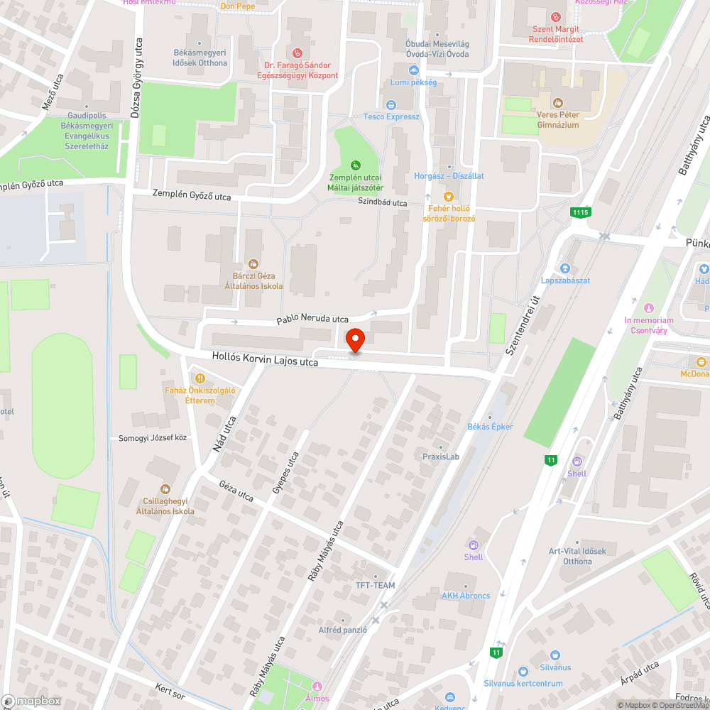 Nem működő kiíró bejelentés helye