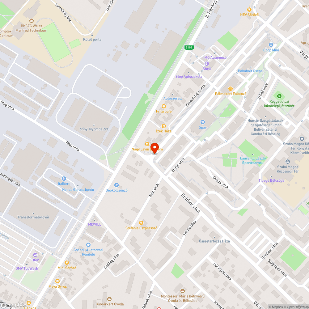 Útburkolati jelek hiánya (zebra) bejelentés helye