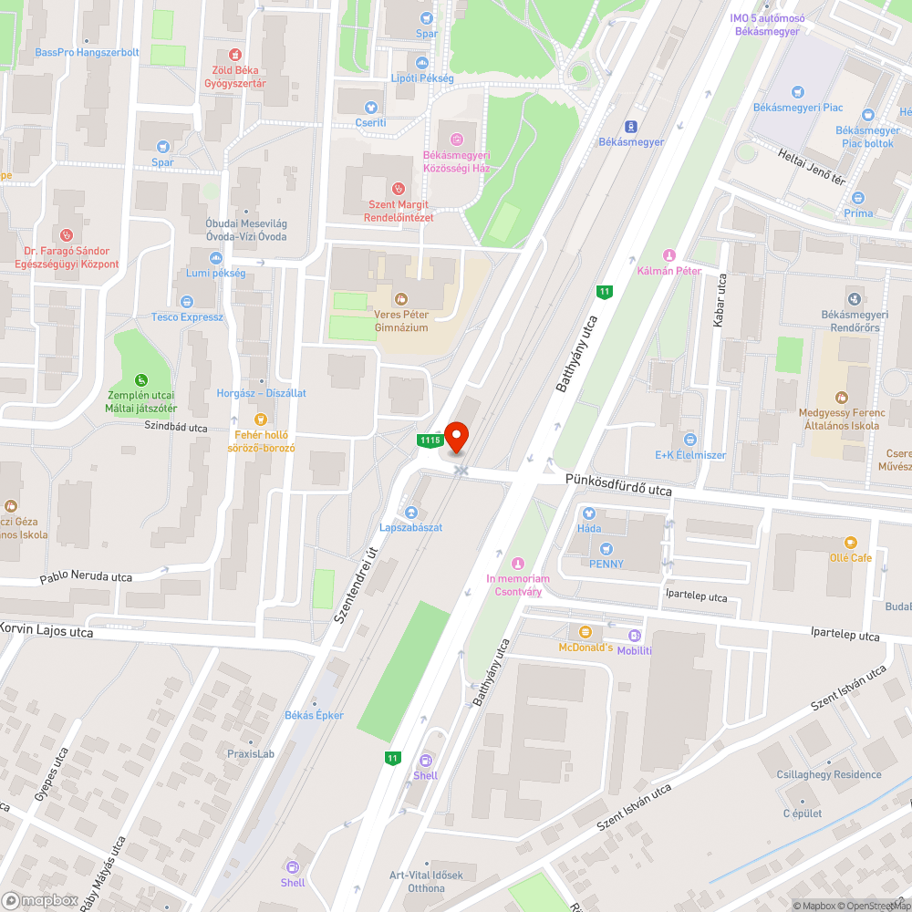 Kopott andráskereszt bejelentés helye