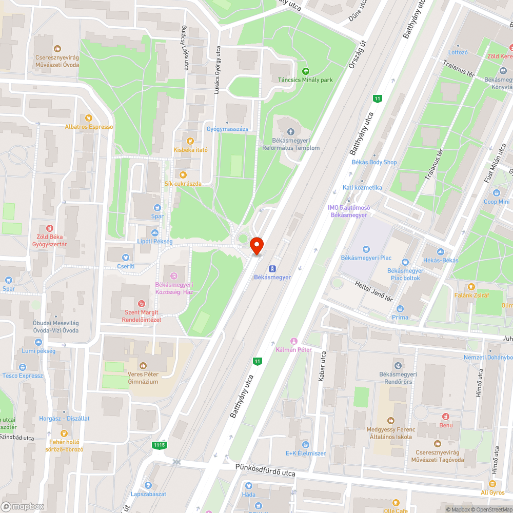 Eldugult csatorna bejelentés helye