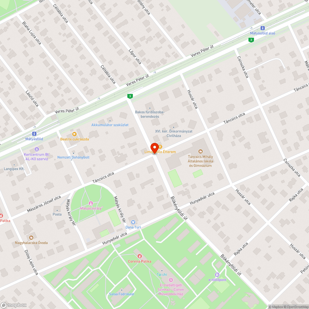 Hiányó zebra bejelentés helye