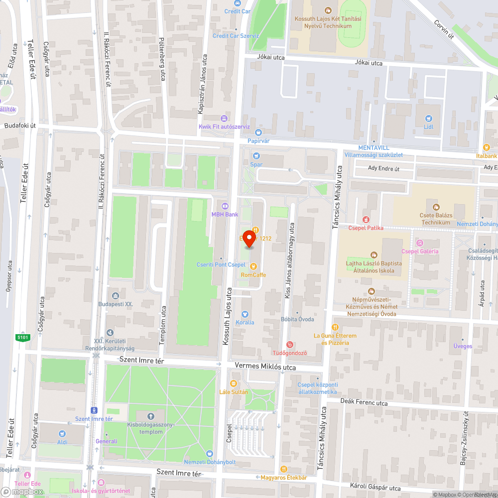 Mercedes 190E bejelentés helye